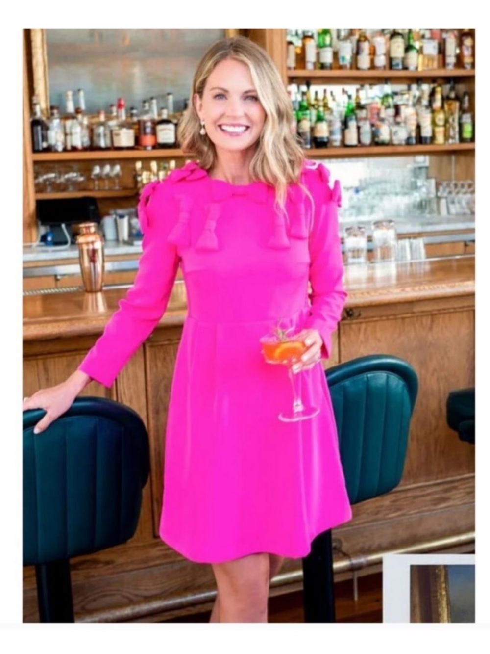 Tuckernuck x Cameran Eubanks Hot Pink Bow dress sz M